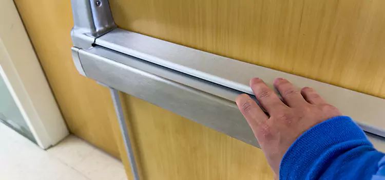 Installing a Push Bar on a Door Mill Creek