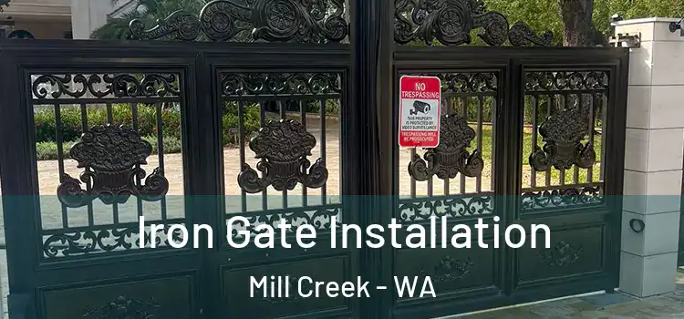 Iron Gate Installation Mill Creek - WA